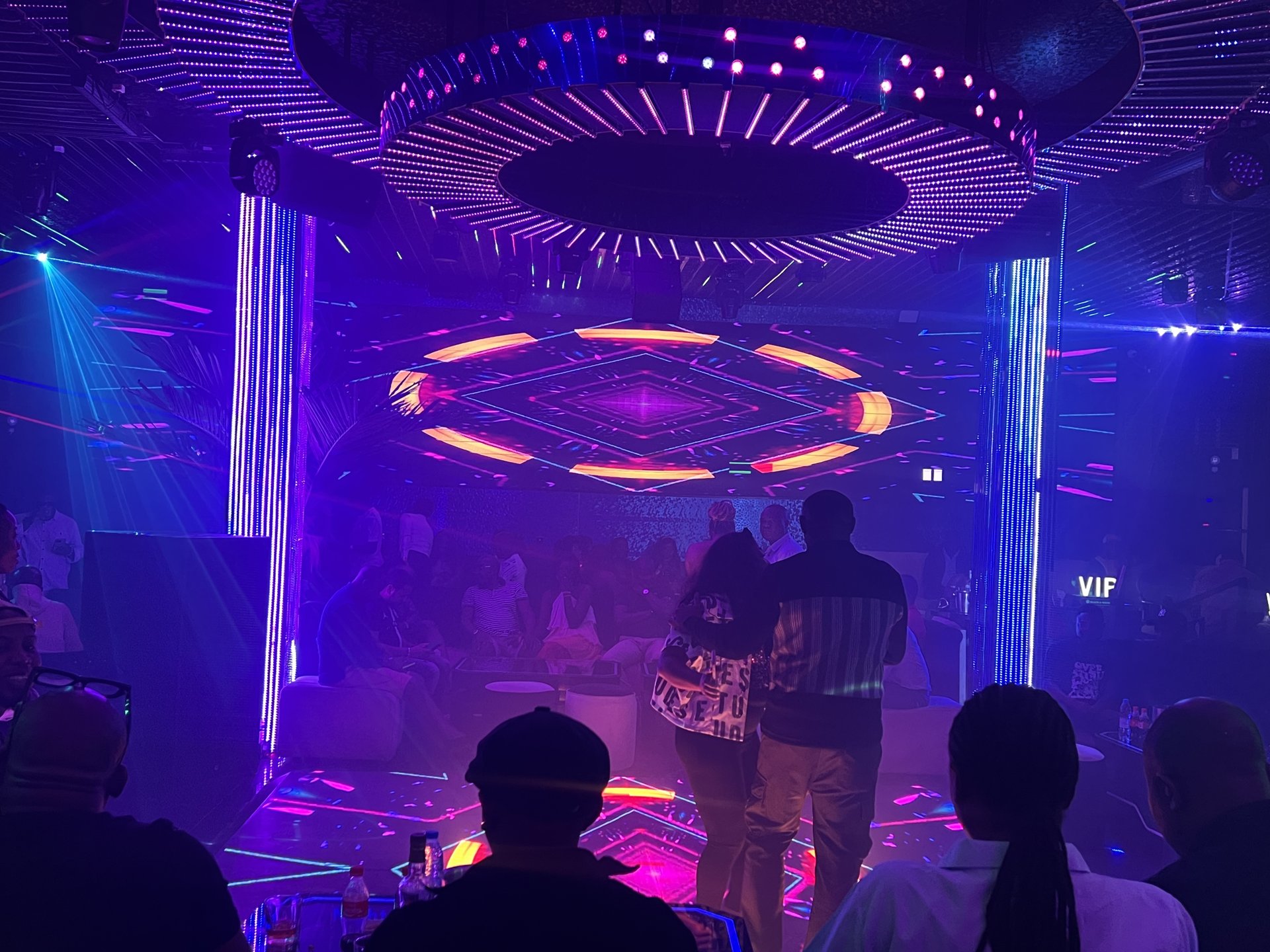 Inside the nightclub
