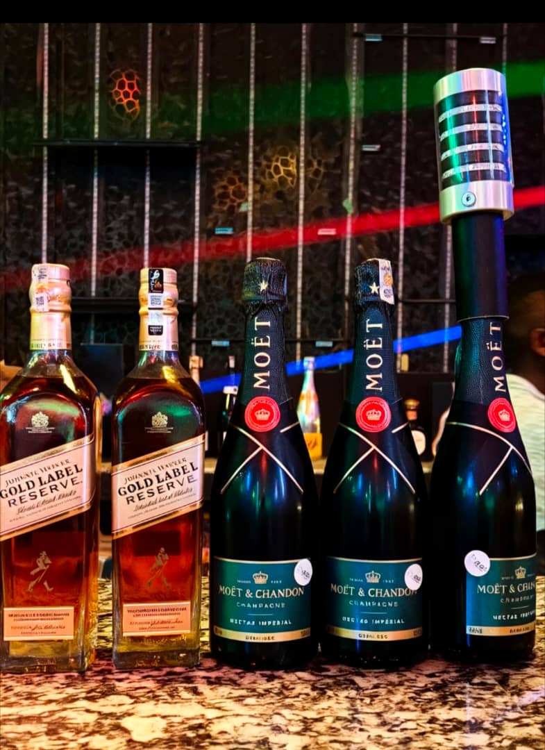 After midnight — premium spirits & champagne at Black & White